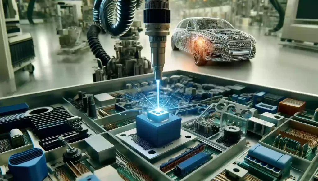 a picture of Automotive electronic component welding