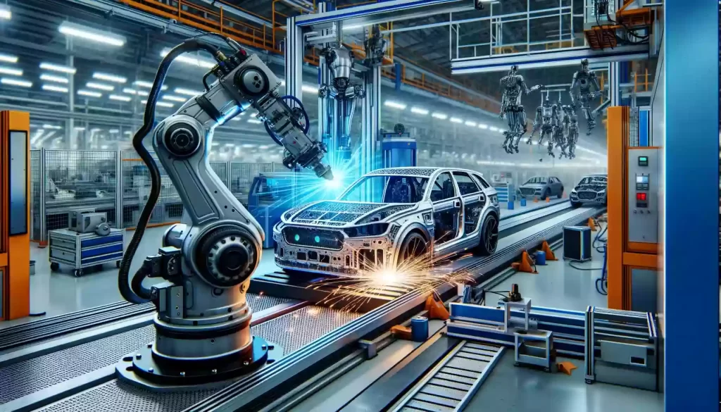 a picture of Laser Welding Machine in Automobile Manufacturing