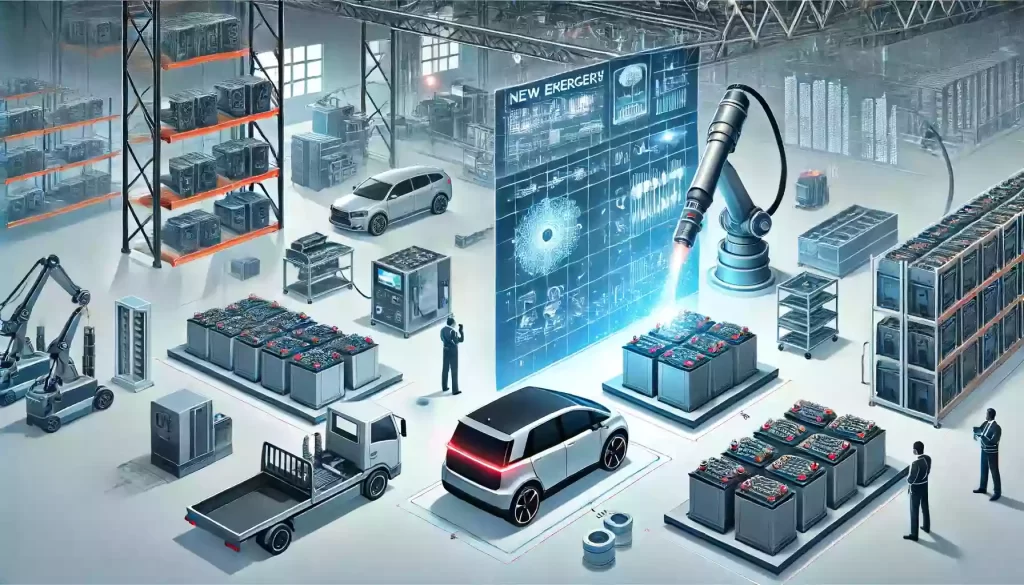 a picture of the Application of Laser Welding Machines in Power Batteries